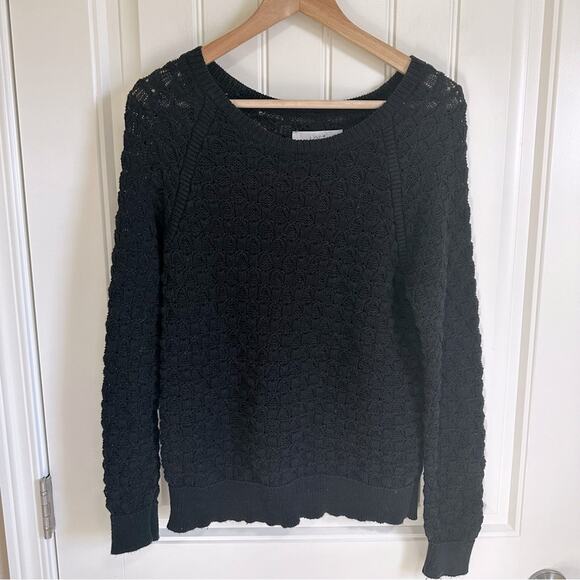 Loft women’s sweater small black long sleeve - Picture 2 of 8